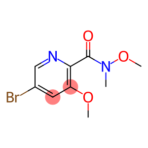 2-Pyridinecarboxamide, 5-bromo-N,3-dimethoxy-N-methyl-