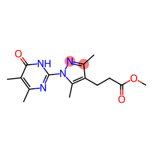 Methyl 3-[1-(4,5-dimethyl-6-oxo-1,6-dihydropyrimidin-2-yl)-3,5-dimethyl-1H-pyrazol-4-yl]propanoate