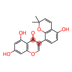 4H-1-Benzopyran-4-one, 5,7-dihydroxy-3-(5-hydroxy-2,2-dimethyl-2H-1-benzopyran-8-yl)-