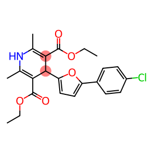diethyl 4-(5-(4-chlorophenyl)furan-2-yl)-2,6-dimethyl-1,4-dihydropyridine-3,5-dicarboxylate