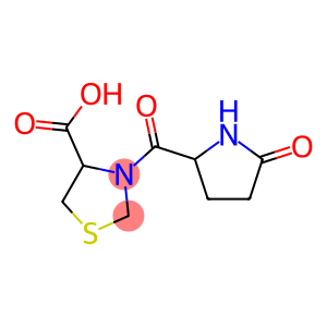 3-pyroglutamylthiazolidine-4-carboxylic acid