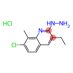 7-Chloro-3-ethyl-2-hydrazino-8-methylquinoline hydrochloride