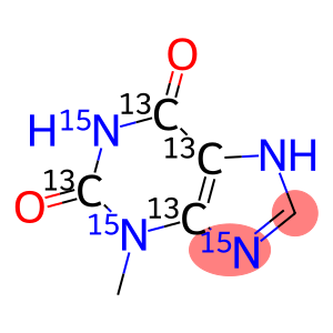 2,6-二羟基-3-甲基嘌呤-13C4,15N3 (2,4,5,6-13C4, 1,3,9-15N3)