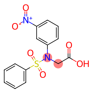 2-[(3-nitrophenyl)-phenylsulfonyl-amino]ethanoic acid