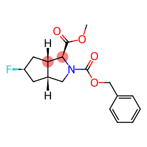 Cyclopenta[c]pyrrole-1,2(1H)-dicarboxylic acid, 5-fluorohexahydro-, 1-methyl 2-(phenylmethyl) ester, (1S,3aR,5R,6aS)-