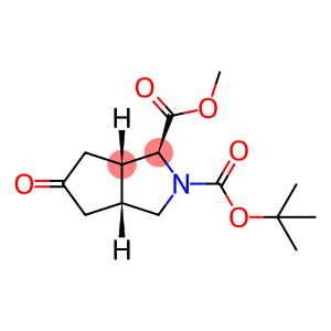 Cyclopenta[c]pyrrole-1,2(1H)-dicarboxylic acid, hexahydro-5-oxo-, 2-(1,1-dimethylethyl) 1-methyl ester, (1S,3aR,6aS)-