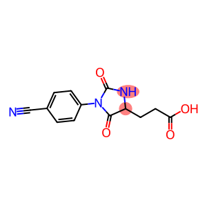 3-[1-(4-Cyanophenyl)-2,5-dioxoimidazolidin-4-yl]propanoic Acid