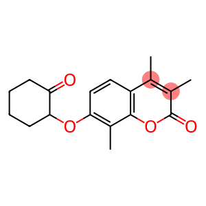 3,4,8-trimethyl-7-(2-oxocyclohexyl)oxychromen-2-one