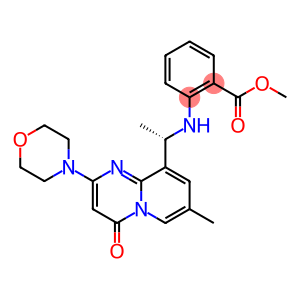 (S)-methyl 2-(1-(7-methyl-2-morpholino-4-oxo-4H-pyrido[1,2-a]pyrimidin-9-yl)ethylamino)benzoate