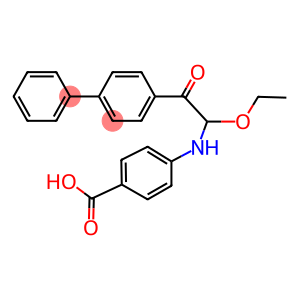 4-[[1-ethoxy-2-oxo-2-(4-phenylphenyl)ethyl]amino]benzoic acid