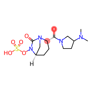 (1R,2S,5R)-2-[[3-(Dimethylamino)-1-pyrrol idinyl]carbonyl]-7-oxo-1,6-diazabicyclo[3.2.1] oct-6-yl hydrogen sulfate