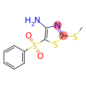 5-(benzenesulfonyl)-2-methylsulfanyl-1,3-thiazol-4-amine