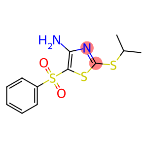 4-AMINO-2-ISOPROPYLTHIO-5-(PHENYLSULFONYL)THIAZOLE