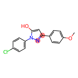 1H-Pyrazol-5-ol, 1-(4-chlorophenyl)-3-(4-methoxyphenyl)-