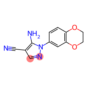 1H-Pyrazole-4-carbonitrile, 5-amino-1-(2,3-dihydro-1,4-benzodioxin-6-yl)-