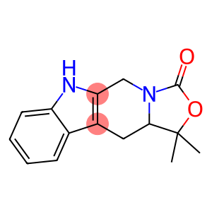 1H,3H-Oxazolo[3,4:1,6]pyrido[3,4-b]indol-3-one,  5,6,11,11a-tetrahydro-1,1-dimethyl-