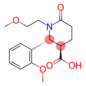 (2R,3R)-1-(2-Methoxy-ethyl)-2-(2-methoxy-phenyl)-6-oxo-piperidine-3-carboxylic acid