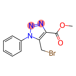 5-(bromomethyl)-1-phenyl-4-triazolecarboxylic acid methyl ester