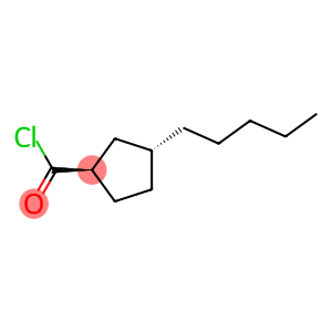 Cyclopentanecarbonyl chloride, 3-pentyl-, trans- (9CI)