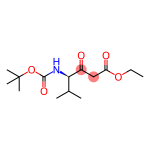 Hexanoic acid, 4-[[(1,1-dimethylethoxy)carbonyl]amino]-5-methyl-3-oxo-, ethyl ester, (4R)-