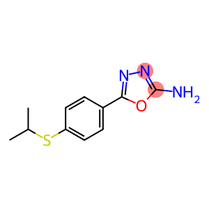 5-[4-(ISOPROPYLTHIO)PHENYL]-1,3,4-OXADIAZOL-2-AMINE