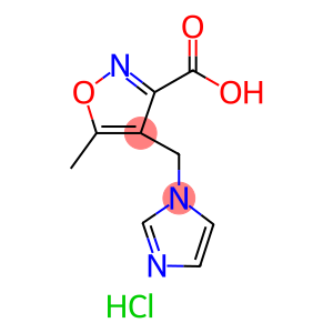 3-Isoxazolecarboxylic acid, 4-(1h-imidazol-1-ylmethyl)-5-methyl, HCl