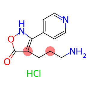 4-(3-Aminopropyl)-3-pyridin-4-ylisoxazol-5(2H)-one hydrochloride