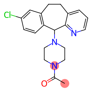 Ethanone, 1-[4-(8-chloro-6,11-dihydro-5H-benzo[5,6]cyclohepta[1,2-b]pyridin-11-yl)-1-piperazinyl]-