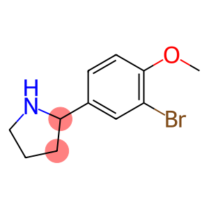 2-(3-溴-4-甲氧基苯基)吡咯烷