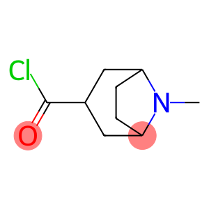 8-Azabicyclo[3.2.1]octane-3-carbonyl chloride, 8-methyl-, exo- (9CI)