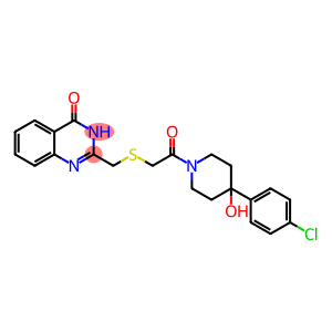 1-[4-(4-chlorophenyl)-4-hydroxypiperidin-1-yl]-2-{[(4-hydroxyquinazolin-2-yl)methyl]sulfanyl}ethanone