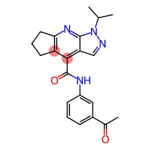 N-(3-acetylphenyl)-1-(propan-2-yl)-1,5,6,7-tetrahydrocyclopenta[b]pyrazolo[4,3-e]pyridine-4-carboxamide