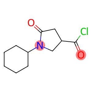 1-Cyclohexyl-5-oxopyrrolidine-3-carbonyl chloride