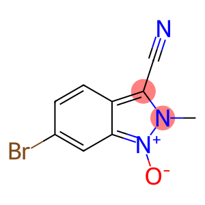 2H-Indazole-3-carbonitrile, 6-bromo-2-methyl-, 1-oxide