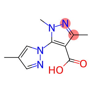 1,3-dimethyl-5-(4-methyl-1H-pyrazol-1-yl)-1H-pyrazole-4-carboxylic acid