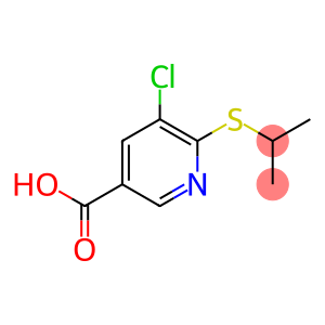 5-Chloro-6-[(1-methylethyl)thio]-3-pyridinecarboxylic acid