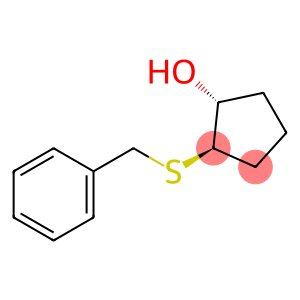 Cyclopentanol, 2-[(phenylmethyl)thio]-, (1R-trans)- (9CI)