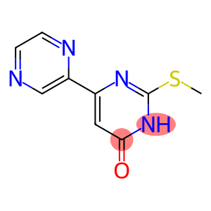 4(3H)-Pyrimidinone, 2-(methylthio)-6-(2-pyrazinyl)-