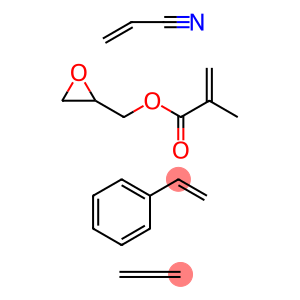 2-propenenitrile polymer with ethene, ethenyl- benzene and oxiranylmethyl 2-methyl-2- propenoate, graft