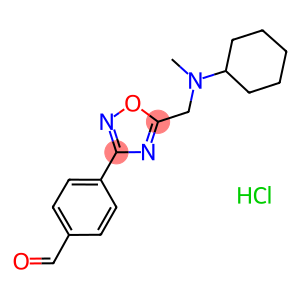 4-(5-{[cyclohexyl(methyl)amino]methyl}-1,2,4-oxadiazol-3-yl)benzaldehyde hydrochloride