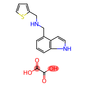 N-(1H-indol-4-ylmethyl)-N-(thien-2-ylmethyl)amine oxalate