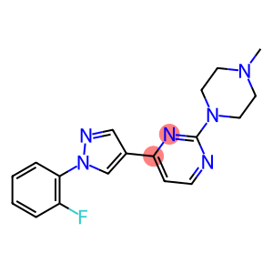 4-(1-(2-Fluorophenyl)-1H-pyrazol-4-yl)-2-(4-methylpiperazin-1-yl)pyrimidine