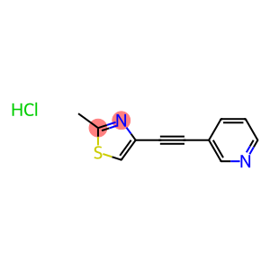 3-[(2-Methyl-1,3-thiazol-4-yl)ethynyl]pyridine, 3-[(2-Methyl-4-thiazolyl)ethynyl]pyridine