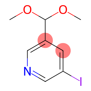 Pyridine, 3-(dimethoxymethyl)-5-iodo-