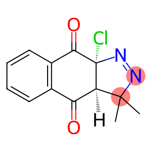 3H-Benz[f]indazole-4,9-dione, 9a-chloro-3a,9a-dihydro-3,3-dimethyl-, cis- (9CI)