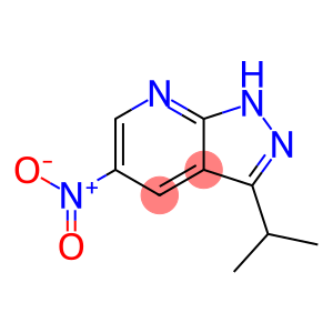 1H-Pyrazolo[3,4-b]pyridine, 3-(1-methylethyl)-5-nitro-