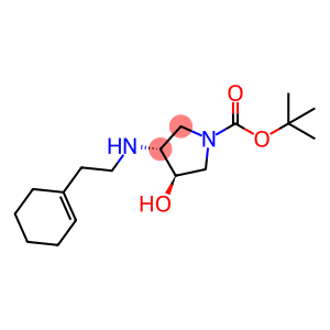 (3R,4R)-tert-butyl 3-((2-(cyclohex-1-en-1-yl)ethyl)amino)-4-hydroxypyrrolidine-1-carboxylate