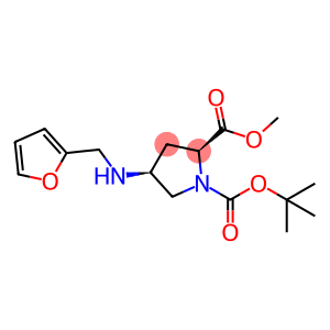 1-tert-butyl 2-methyl (2S,4S)-4-[(2-furylmethyl)amino]pyrrolidine-1,2-dicarboxylate