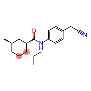 Cyclohexanecarboxamide, N-[4-(cyanomethyl)phenyl]-5-methyl-2-(1-methylethyl)-, (1R,2S,5R)-