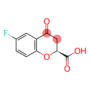 (S)-6-Fluoro-3,4-dihydro-4-oxo-2H-1-benzopyran-2-carboxylic acid